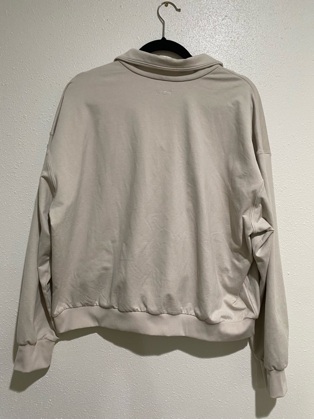 A-3 Vuori Sedona Rib Half Zip in Bone - Picture 2 of 6